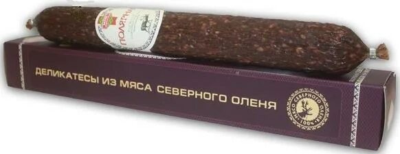 Колбаса из медведя. Полярная колбаса сырокопченая. колбаса в картонной упаковке. колбаса из оленины в упаковки. колбаса сырокопченая из медведя.