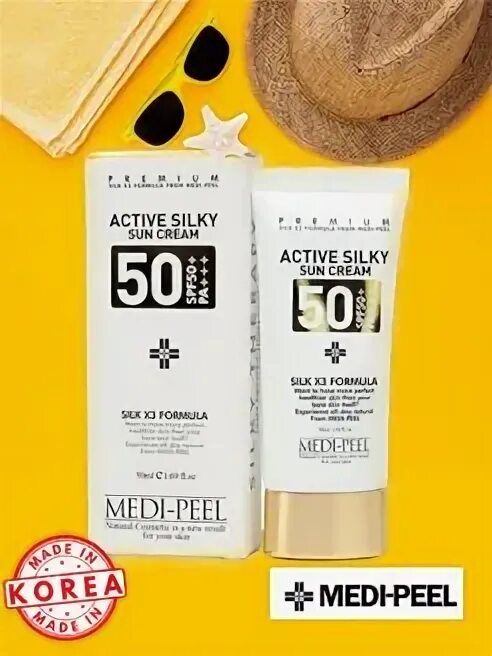 Medi Peel Active Silky Sun Cream. Sonnemur Silky Sun Cream.