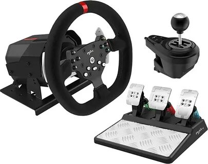 Amazon.com: PC Steering Wheel PXN-V10 270/900 ° xbox steering wheel Force F...