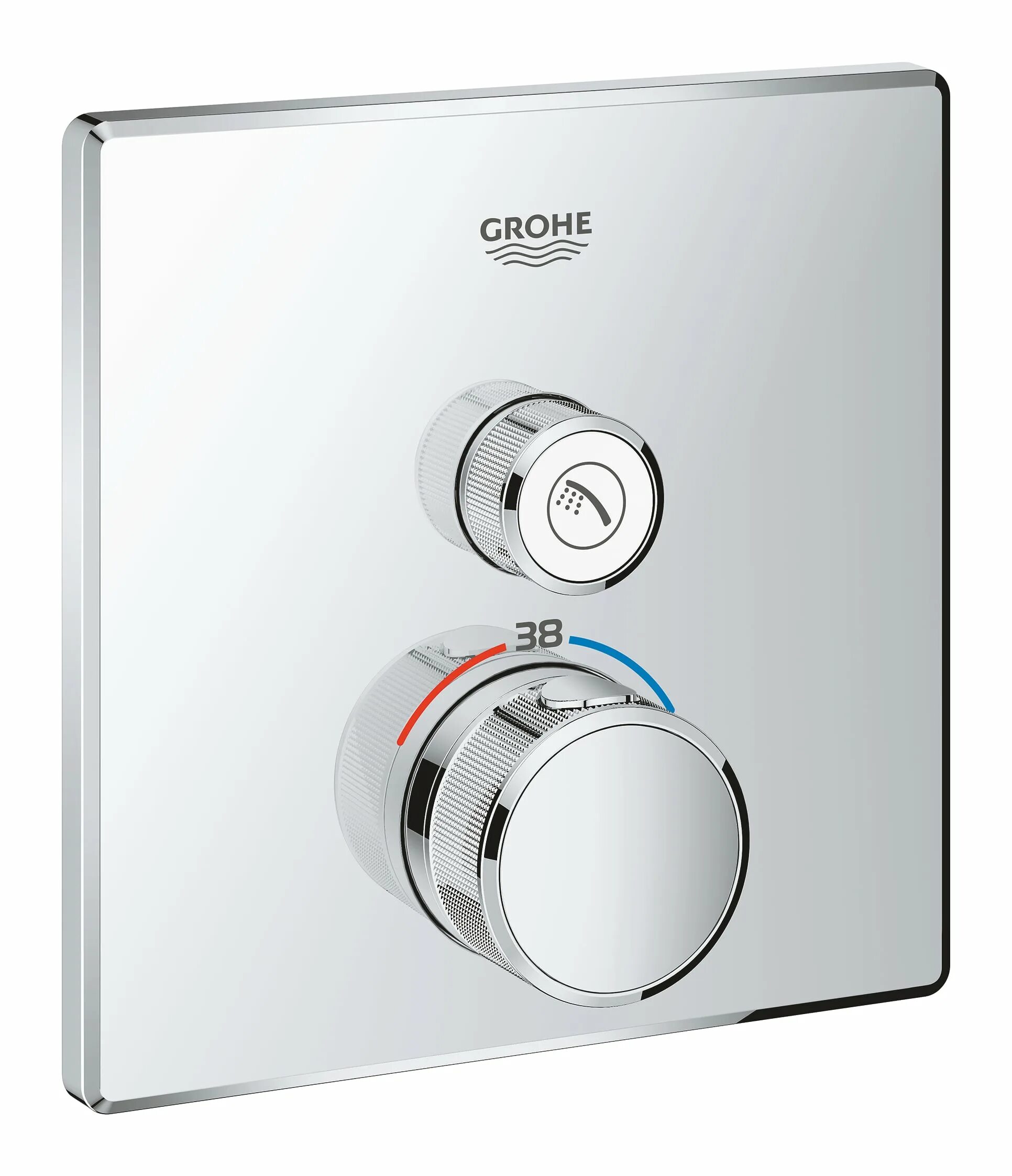 Встраиваемый смеситель термостат. Grohe Grohtherm SMARTCONTROL 29124000. Термостат Grohe Grohtherm SMARTCONTROL 29124000 для душа. Grohe SMARTCONTROL (29124000). Grohe Grohtherm SMARTCONTROL 29126000.