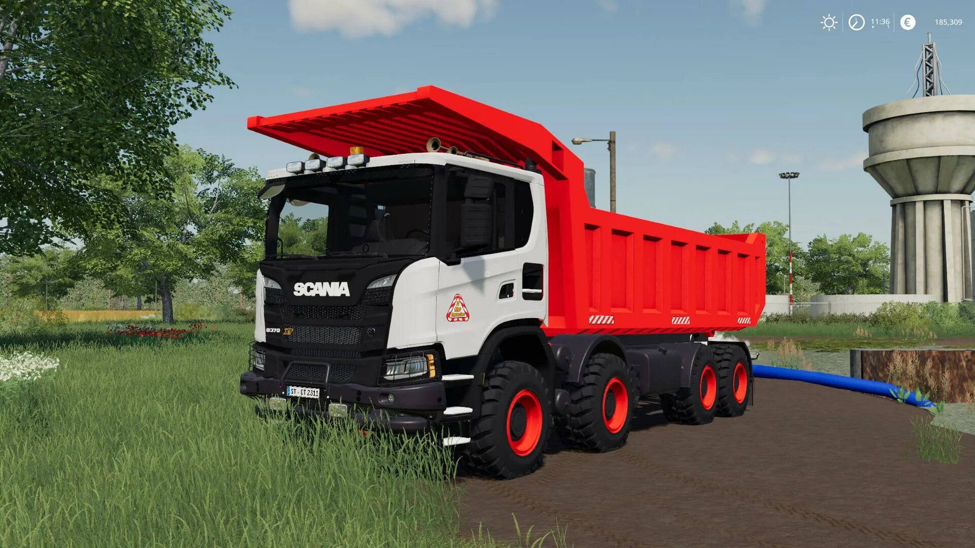 Fs17 volvo самосвал. прицепы v 1. Scania xt 8x8 kipper. самосвал для фс 17. Fs19 itrunner прицеп.