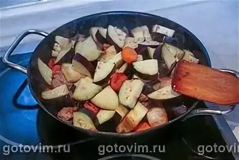 Как приготовить мясо с баклажанами на сковороде