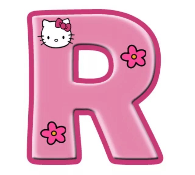 Красивые буквы девочка. Буква я розовая. Буква р розовая. Буквы в розовом цвете. Буква я Хелло Китти.