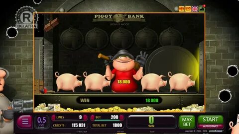 Бесплатные игровые автоматы пигги банк