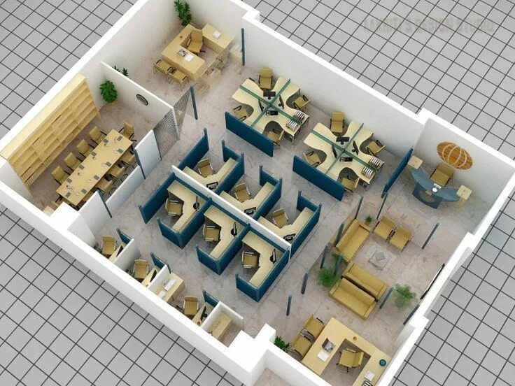 Дизайн проект офисного помещения цена construct Office Layout 3D Office Layout Design CleanPNG / KissPNG