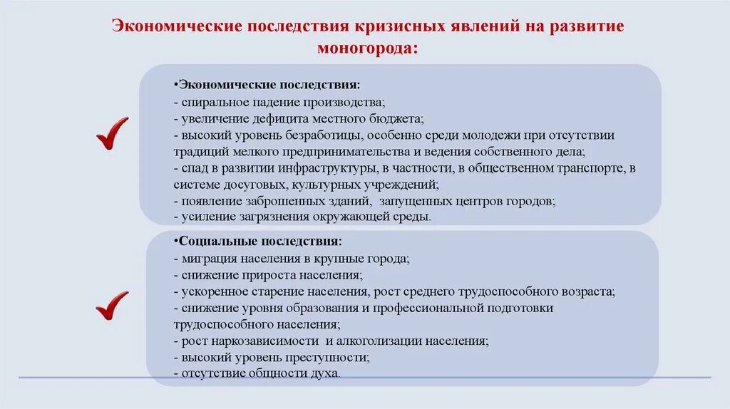 В период кризисного падения производства. Последствия кризисных явлений. Развитие моногорода. Экономические кризисные явления. Рост производства последствия.