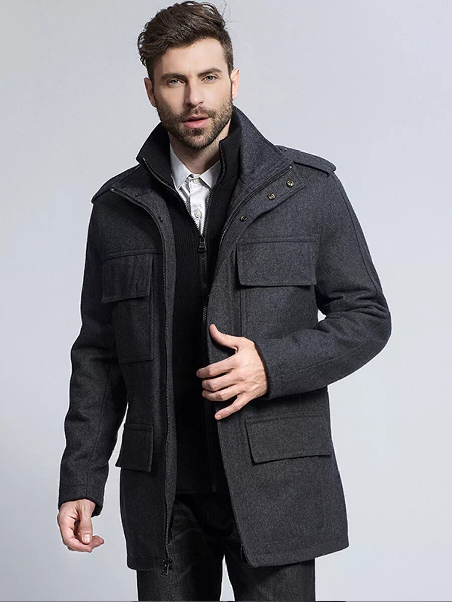 Стильная зимняя одежда для мужчин. Стильное мужское пальто. Мужская зимняя верхняя одежда. Модное мужское пальто. Классические удлиненные куртки мужские