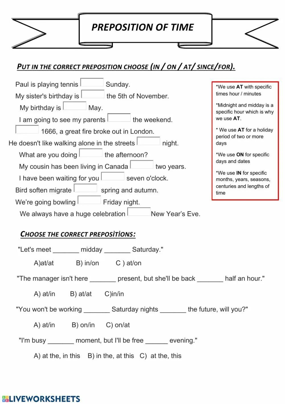 Предлоги времени Worksheets. Предлоги времени prepositions of time exercises. Время на английском языке Worksheets. Предлоги времени 5 класс Worksheets. In on at worksheets