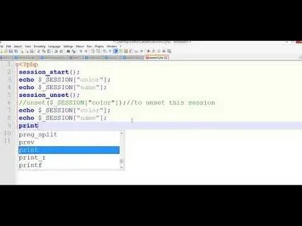 Unset php