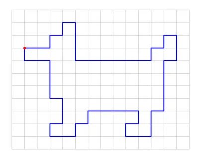 Графический диктант по клеточкам Квесты Дома Дзен