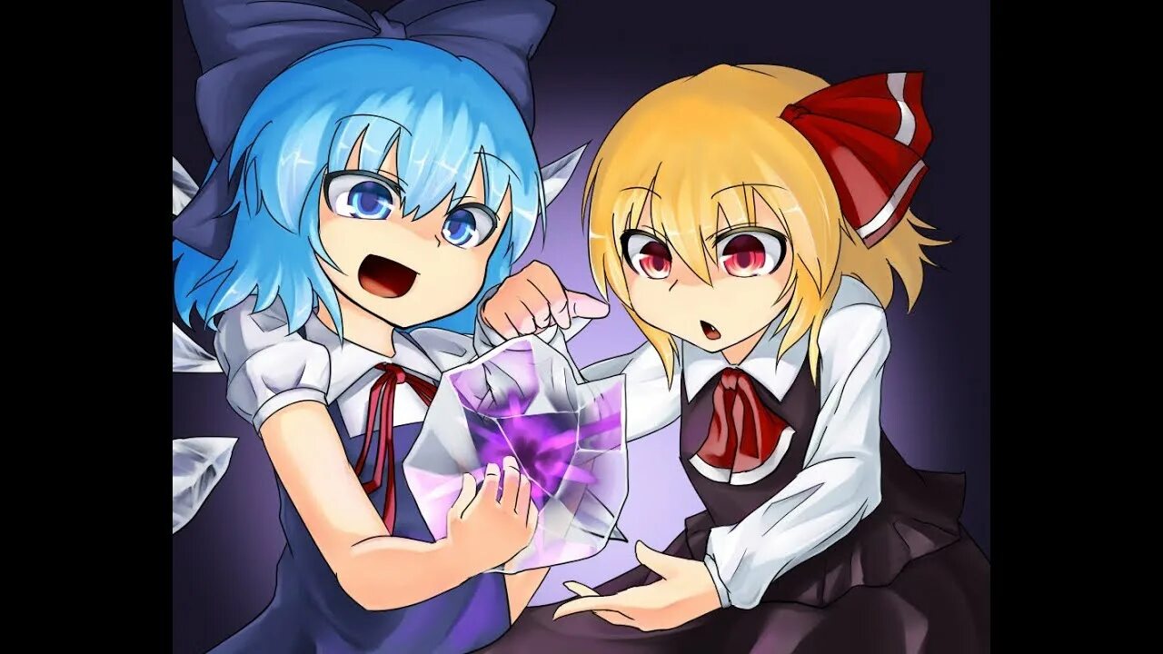 Touhou project 6. Touhou cirno and rumia. touhou rumia x cirno. тохо проджект 6.