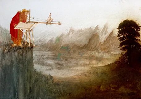 He was painting