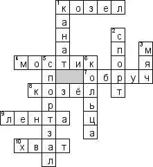 Гимнастический элемент кроссворд