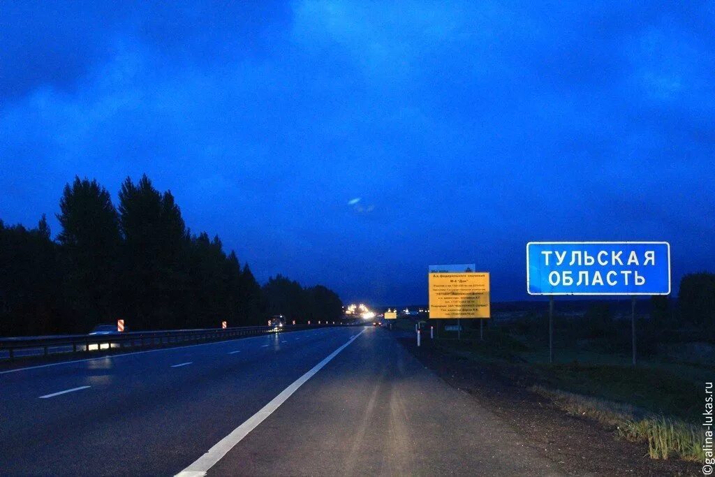 М4 ночью