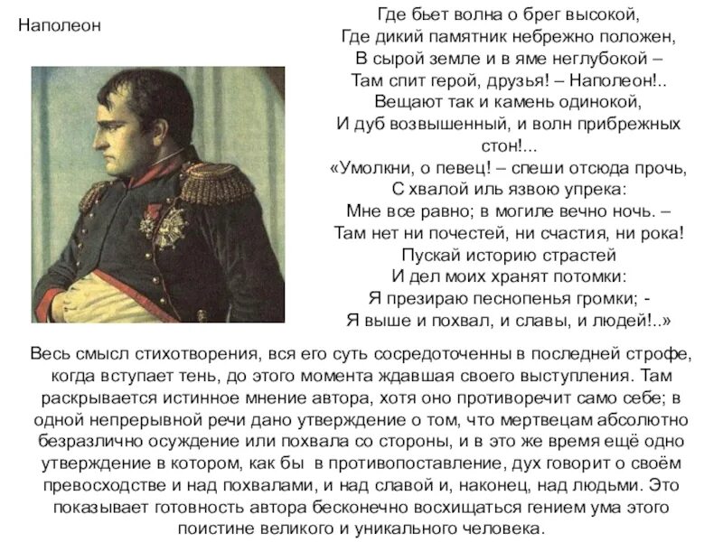 Лермонтов наполеон