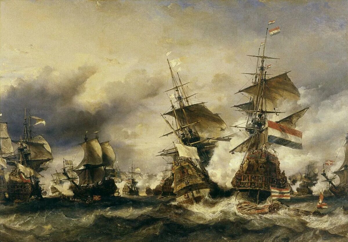 Французы и голландцы. Луи-Габриэль-Эжен Изабе. Флот Нидерландов 17 века. Англо-голландские войны 17 века.
