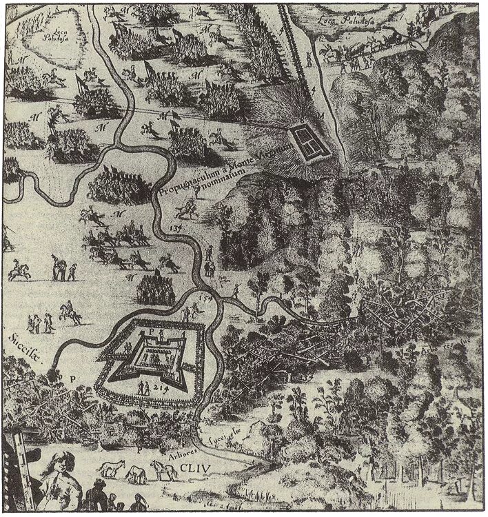 Осада смоленска 1632. План осады смоленска 1632-1634. план осады смоленска 1634. осада смоленска (1632-1633). гравюра гондиуса осада смоленска 1632-1634.