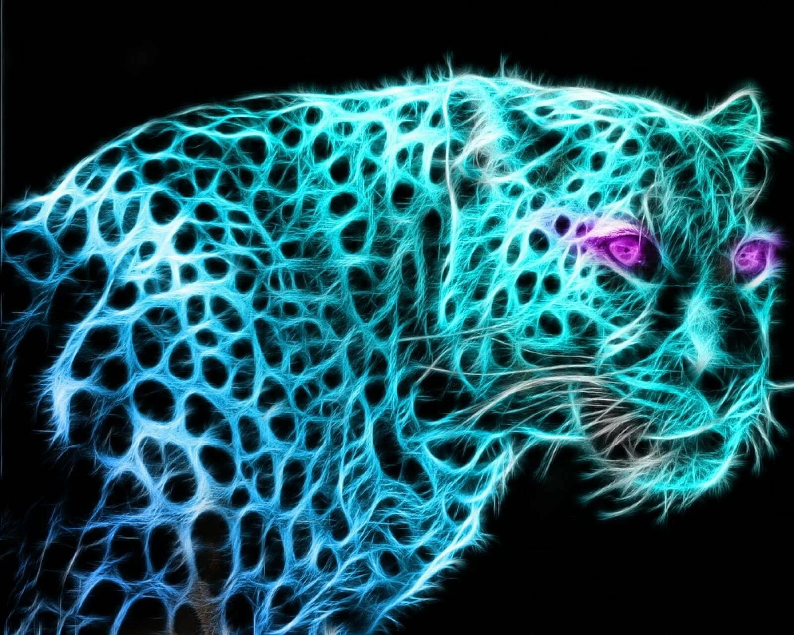 3 д звери. Леопард неон. Обои Неоновые животные. Абстракция животные. Компьютерная Графика животные.