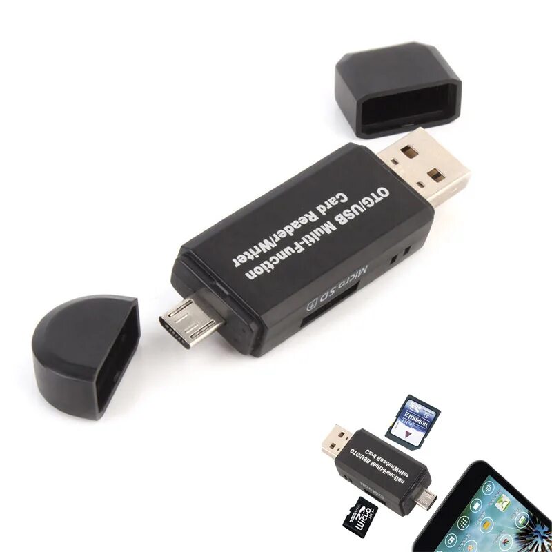 Купить картридер микро usb. Адаптер OTG - Micro USB. OTG картридер Micro USB. USB переходник для микро SD 2 карты. Картридер OTG USB 2.0 Micro USB.