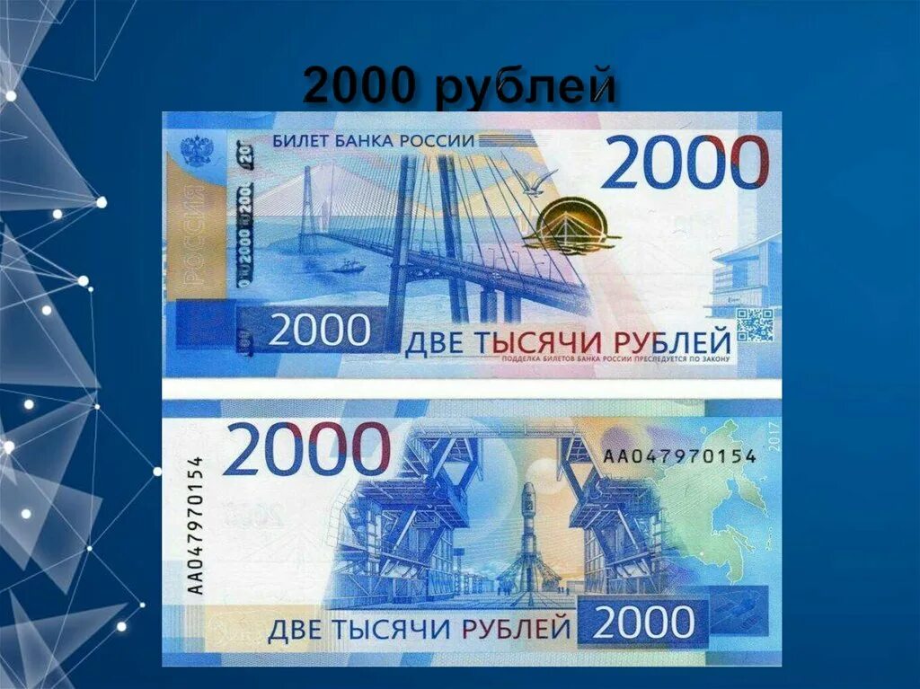 Купюры россии 2000