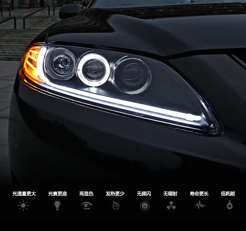 Купить фары на мазда 6. Mazda 6 led фонарь. Mazda m6 2003-2015 фары. Фара Мазда 6 2003. Дальний свет Мазда 6.