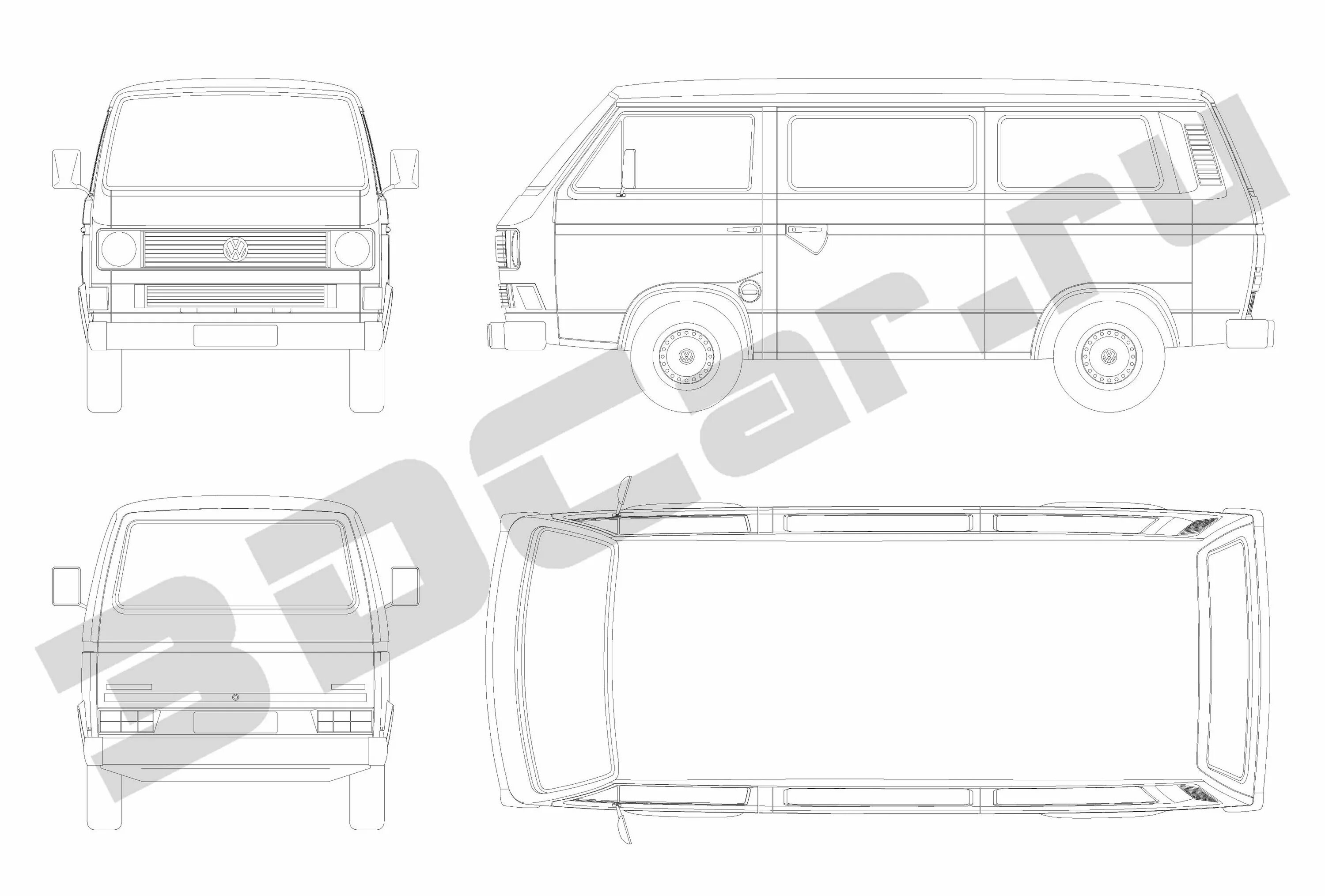 Volkswagen Transporter t3 чертеж. Фольксваген Транспортер т3 чертеж. Фольксваген Транспортер т2 чертежи. Volkswagen Transporter t3 габариты. T 3 page