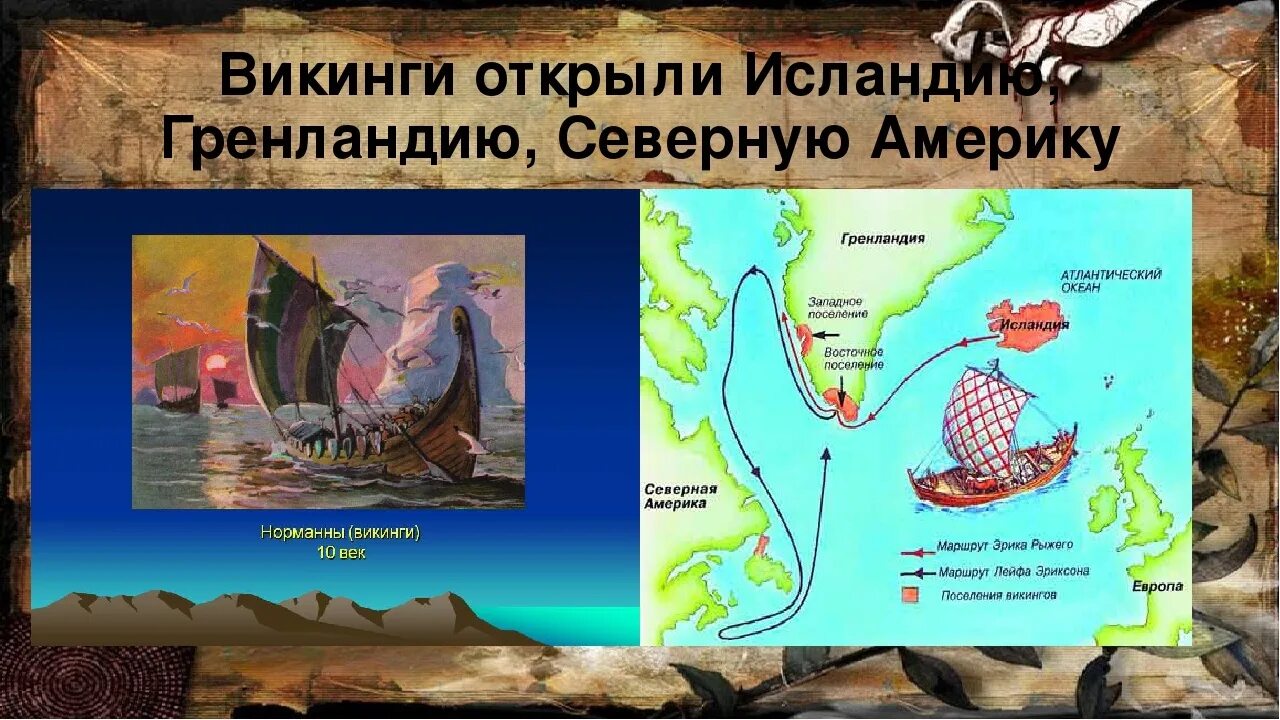 Кто открыл берега северной америки. Путешествия и открытия викингов. Путешествие викингов в Америку. Географические открытия норманнов. Географические открытия викингов.