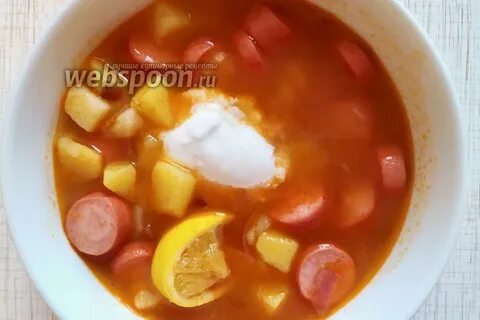 Рецепт супа с сосисками