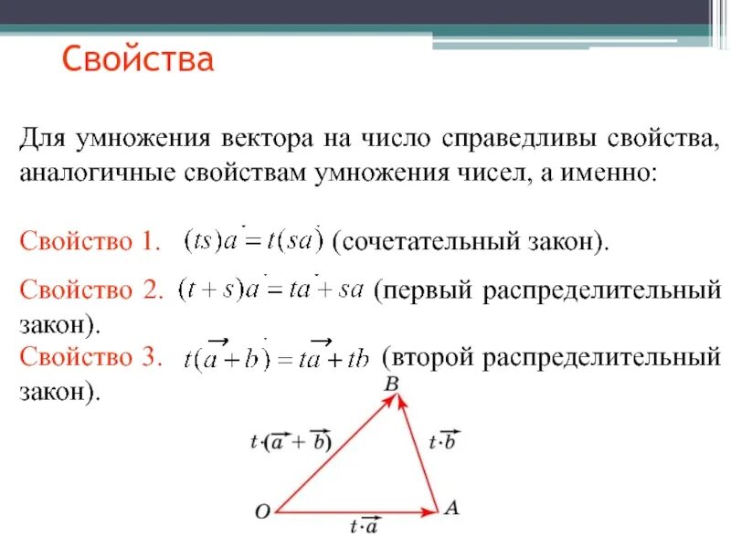 Умножение вектора на число 10 класс. Свойства произведения вектора на число. Свойства умножения вектора на число и их доказательства. Свойства умножения вектора на число. Перечислите основные свойства умножения вектора на число.