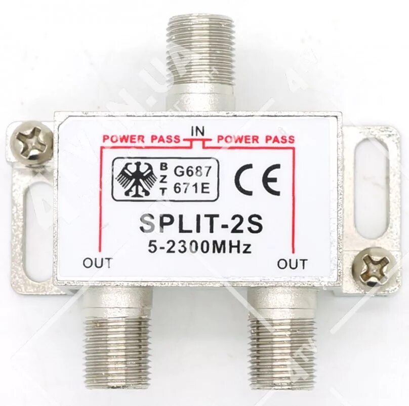 Pass r. (2-way splitter) с проходом питания. антенный разветвитель power pass. сплиттер power pass. делитель (сплиттер) 2-way f-con 5-2500mhz с проходом питания.