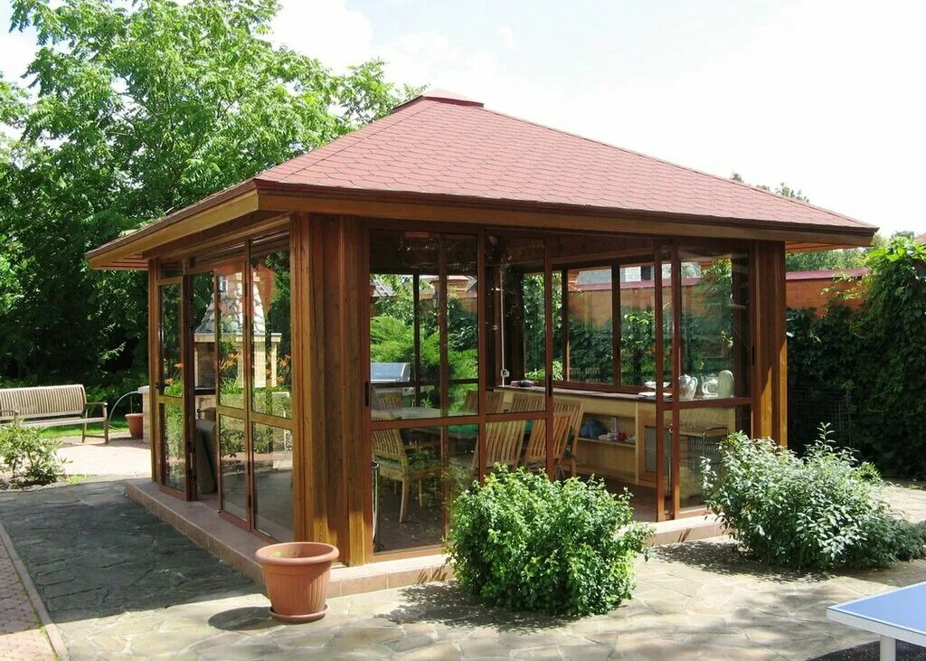 Проект летней террасы. Беседка барбекю, газебо. Wooden Gazebo беседки. Застеклённая террасса с мангалом и беседкой. Беседка брусовая Gazebos.