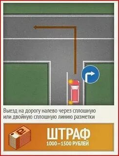 2 сплошные наказание развороты