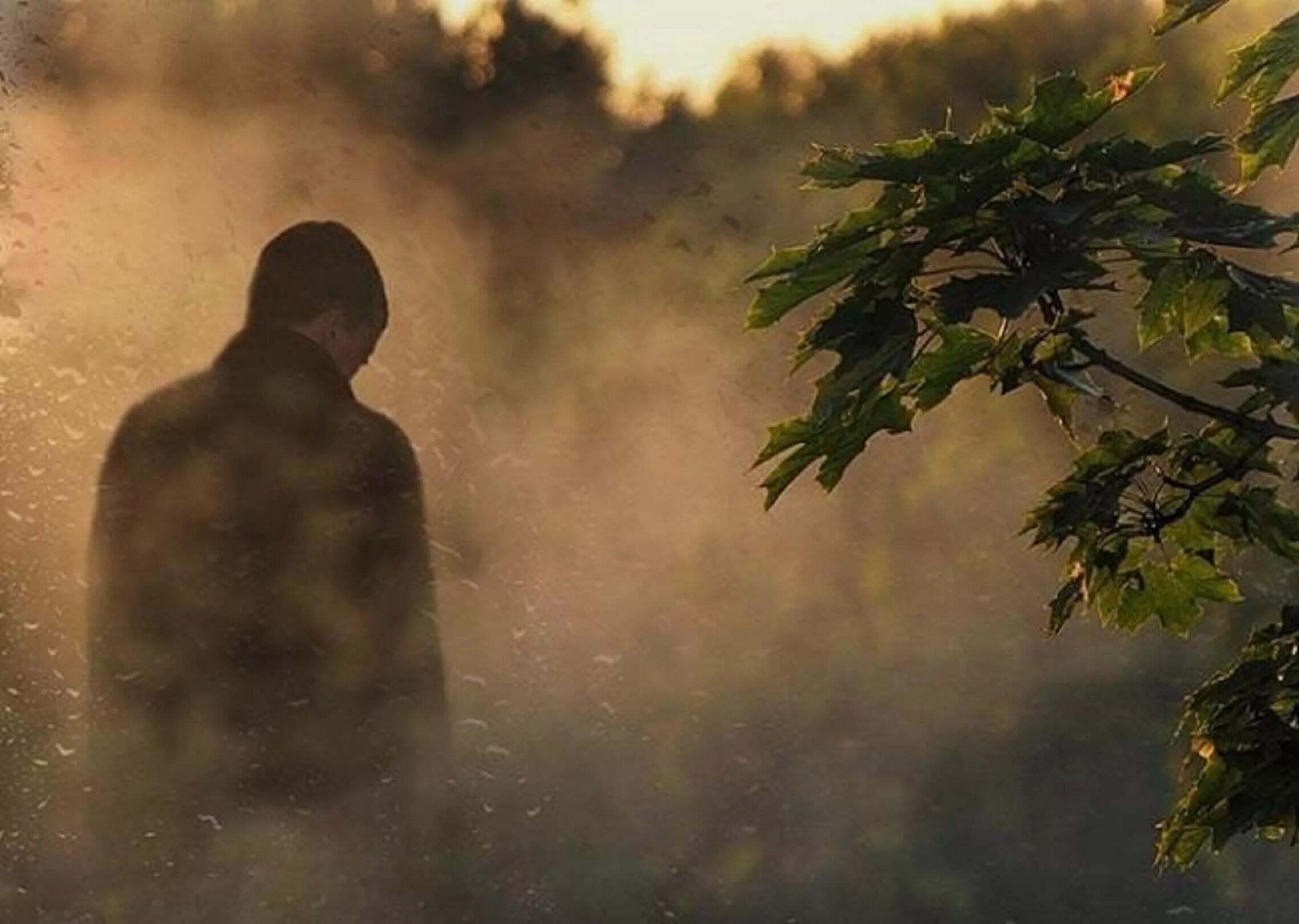 Человек в тумане. Парень в тумане. Осеннее одиночество. Туман одиночество. Песня остался туманы