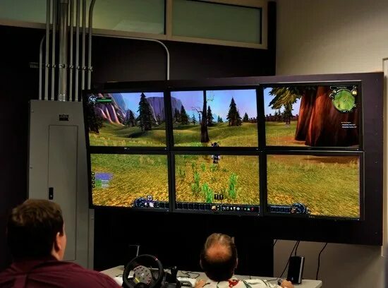 AMD Eyefinity. 2 Монитора. Три монитора. 4 экрана в монитор