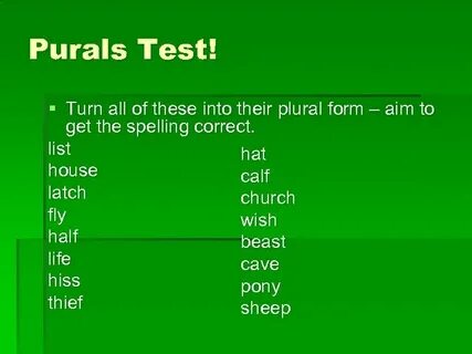 Correct list