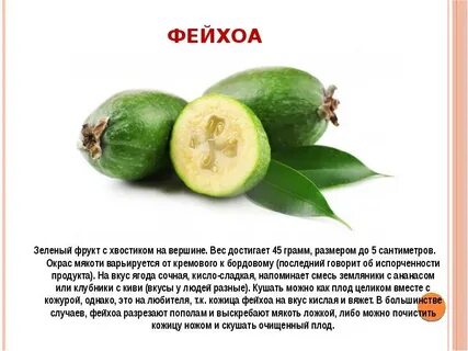 Чем полезна ягода фейхоа