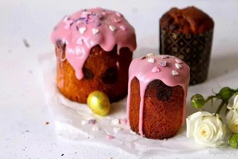 Кулич с шоколадными каплями