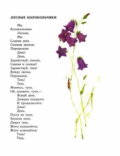 Стихотворение колокольчики мои