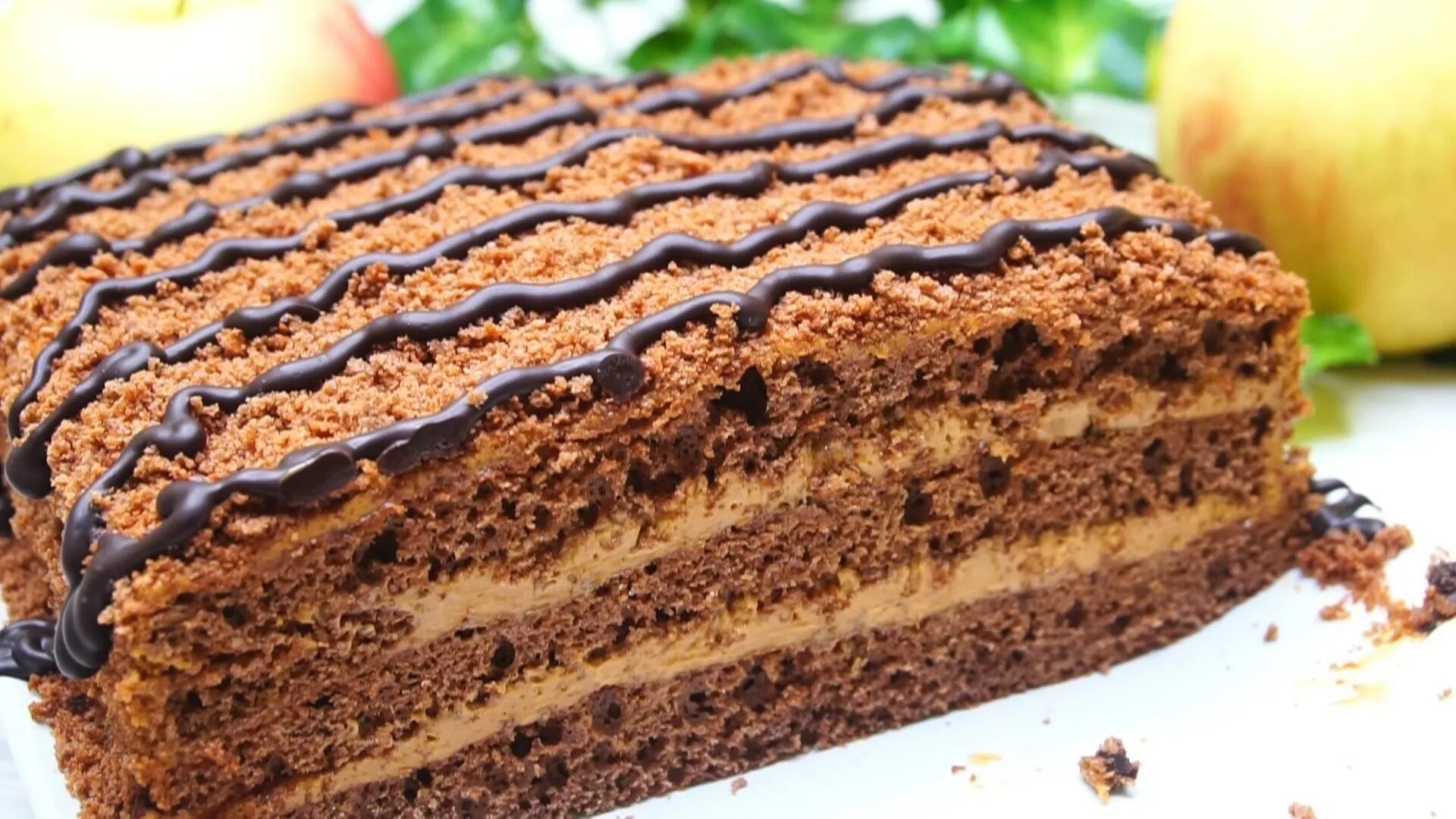 Самый вкусный торт. Легкие и очень вкусные тортики. Шоколадный медовый торт.