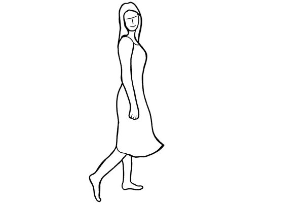 Рисунок женщины в полный рост. Тело девушки для срисовки в полный рост. Девушка гибсона 20 век. Рисунок человека боком в полный рост. Нарисовать стоящую женщину.
