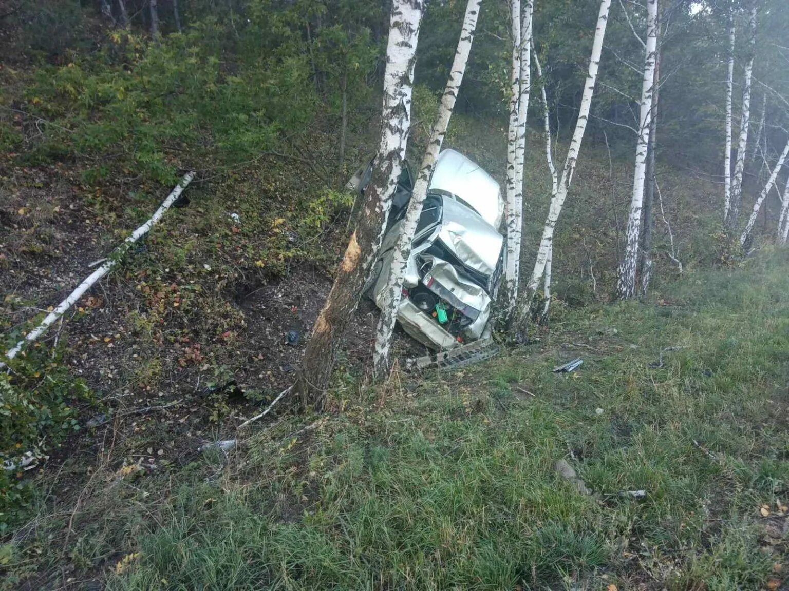 11 10 2021. Съезд в кювет. Съезд в кювет и опрокидывание.