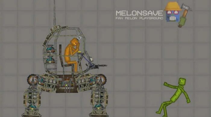 Робот мелон. Робот в melon playground. мод на роботов в мелон плейграунд. как сделать робота в melon playground. batter robot mod melon playground.