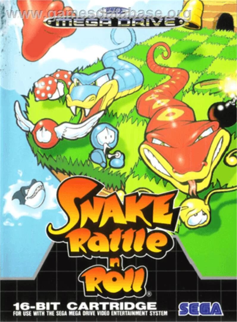 Rattle n roll. Snake Rattle n Roll Sega Genesis. Snake Rattle n Roll Sega обложка. Snake Rattle n Roll Dendy. Игра Snake Rattle n Roll на сега.