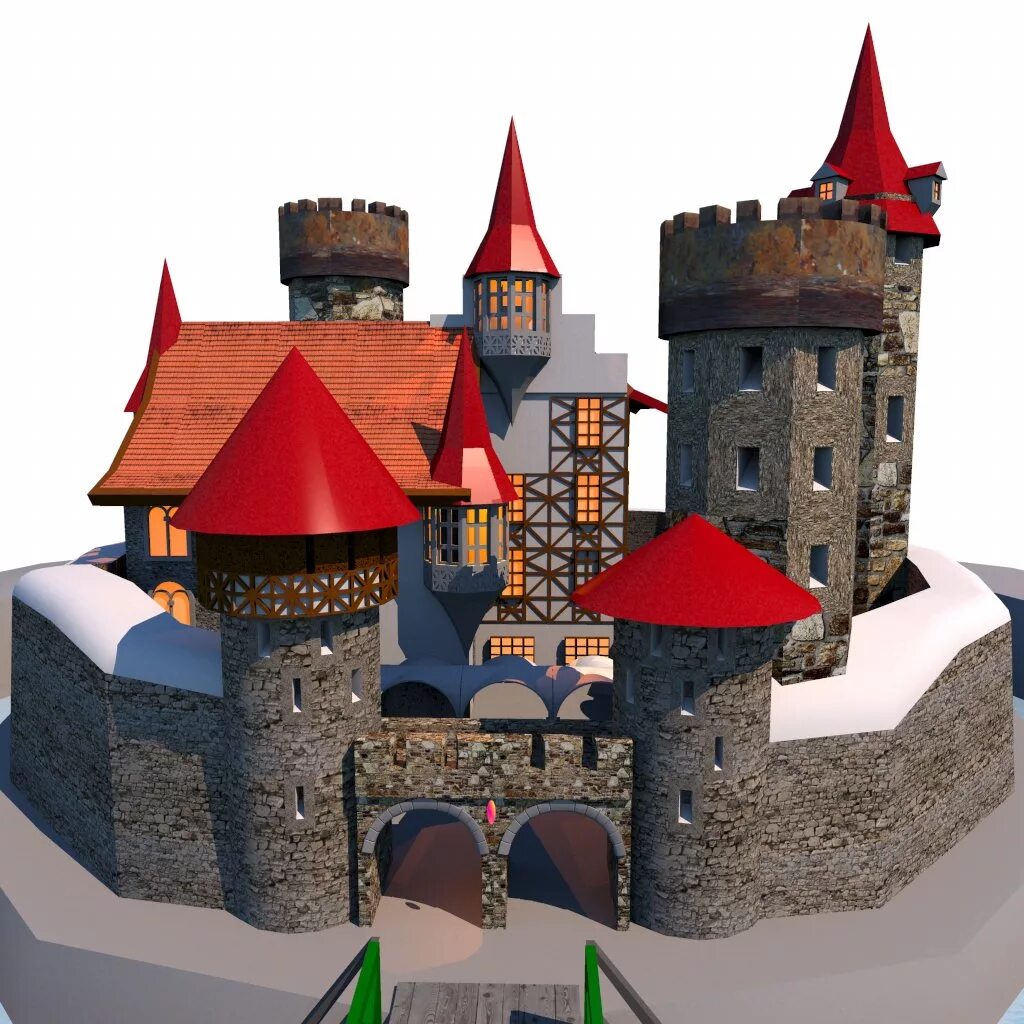 Замок 3 д. Medieval Castle 3d model. Средневековый замок 3д модель. Средневековые крепости 3д.