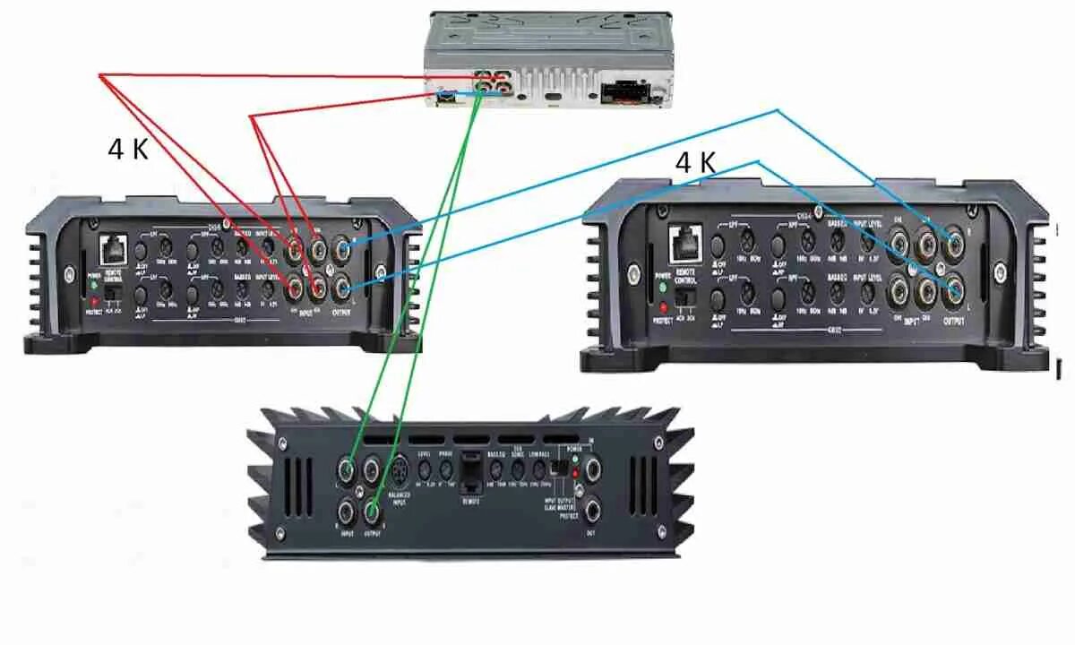 Магнитола 4 канала. 4х канальную магнитолу к 2х канальному усилителю. Как подключить 4х канальный усилитель к магнитоле с 1 RCA выходами. 4х канальный усилитель Аура. 4х канальный усилитель Такара.