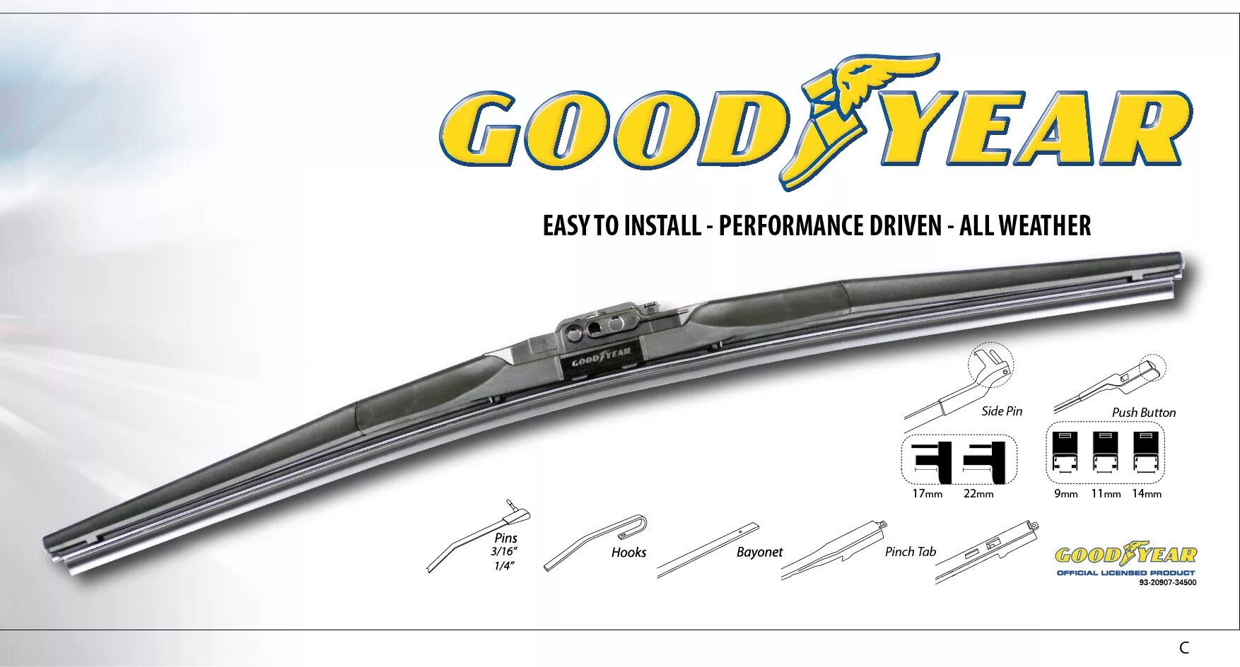 Goodyear hybrid. Good year гибридная 650мм.