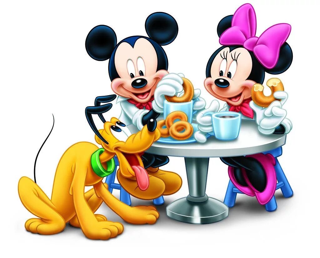 Дисней утро. Микки Маус и Минни Маус. Доброе утро с Микки. Добрые персонажи из мультфильмов Диснея. Микки и Минни Disney.