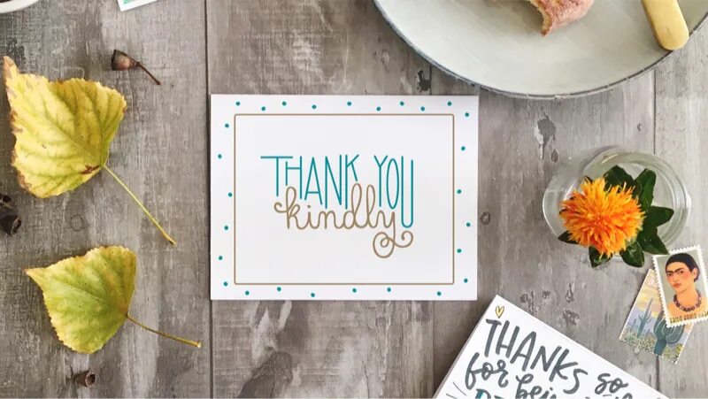 Thank you Card for small Business. Thanks send message