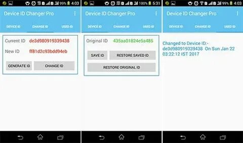 Current device id