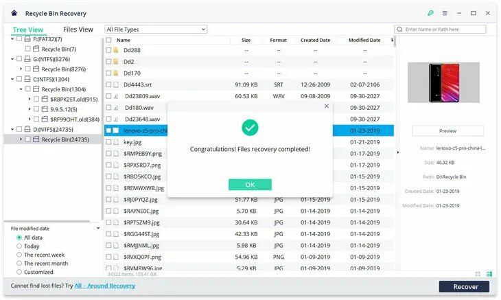 восстановить удаленные файлы с sd